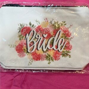 Floral Bride Makeup Bag